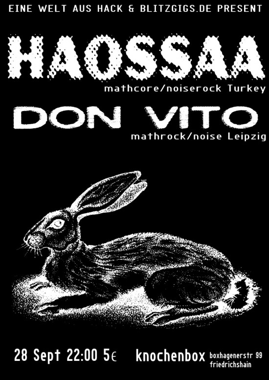 haossaaPoster020911 e1315998395691 Don Vito + Haossaa at Knochenbox