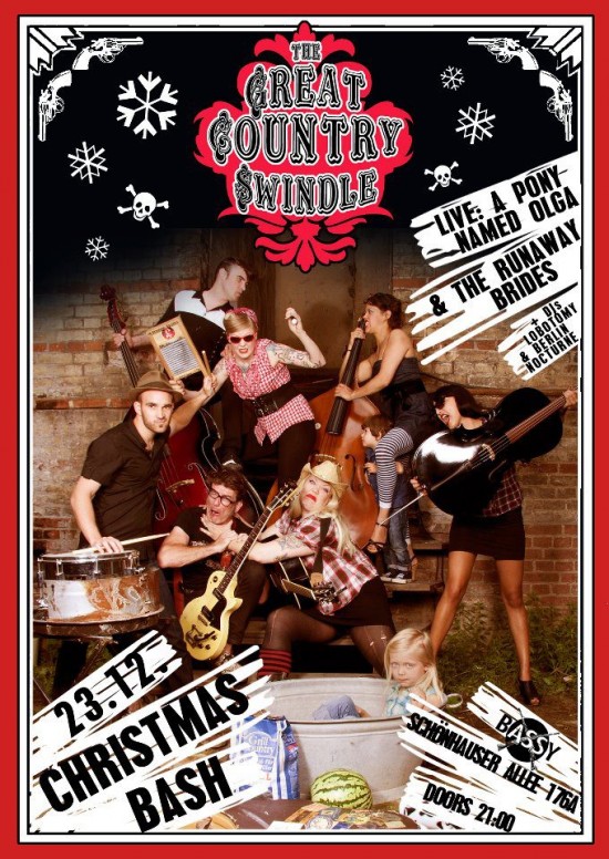 runawaybrides e1324554385298 The Great Country Swindle Christmas Bashing at Bassy Cowboy Club