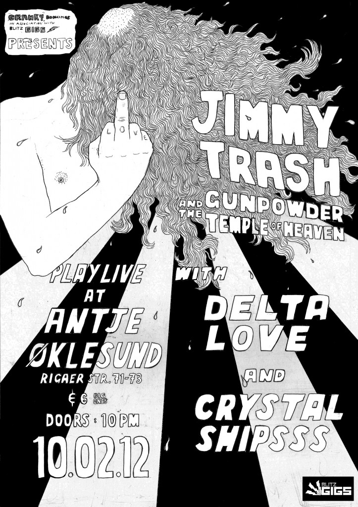 Cranky no 1 723x1024 Jimmy Trash And The Gunpowder Temple Of Heaven at Antje Oklesund