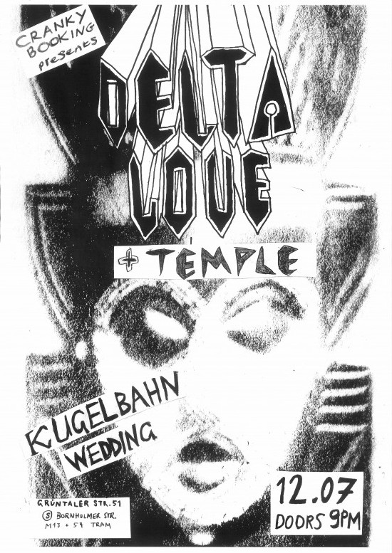 kugelbahnposterdeltatemple e1341952358866 Delta Love + Temple at Kugelbahn Wedding